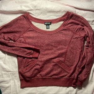 🖤 2/$10 Wide neck cropped sweatshirt